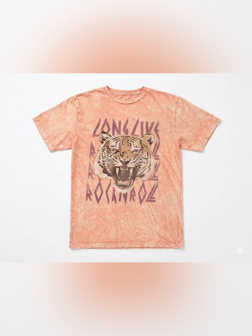 Lotus Fashion Los Angeles Long Live Rock N Roll T Shirt Mens Medium M Tiger Pink